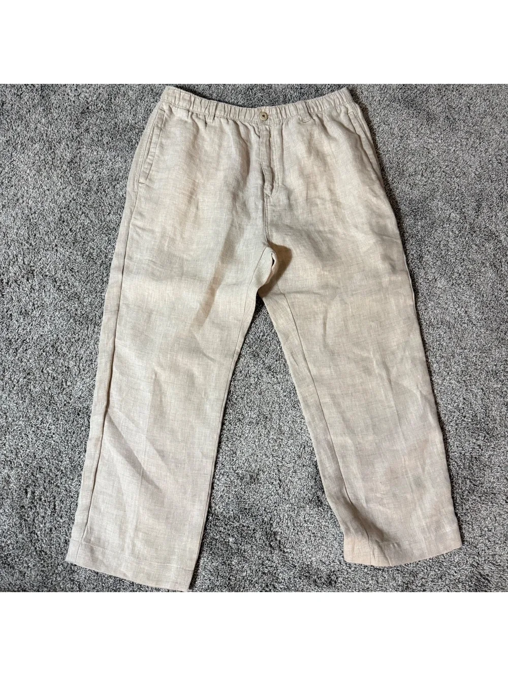 Tommy Bahama Relax Men's Linen Pants Medium Beige Casual Lightweight